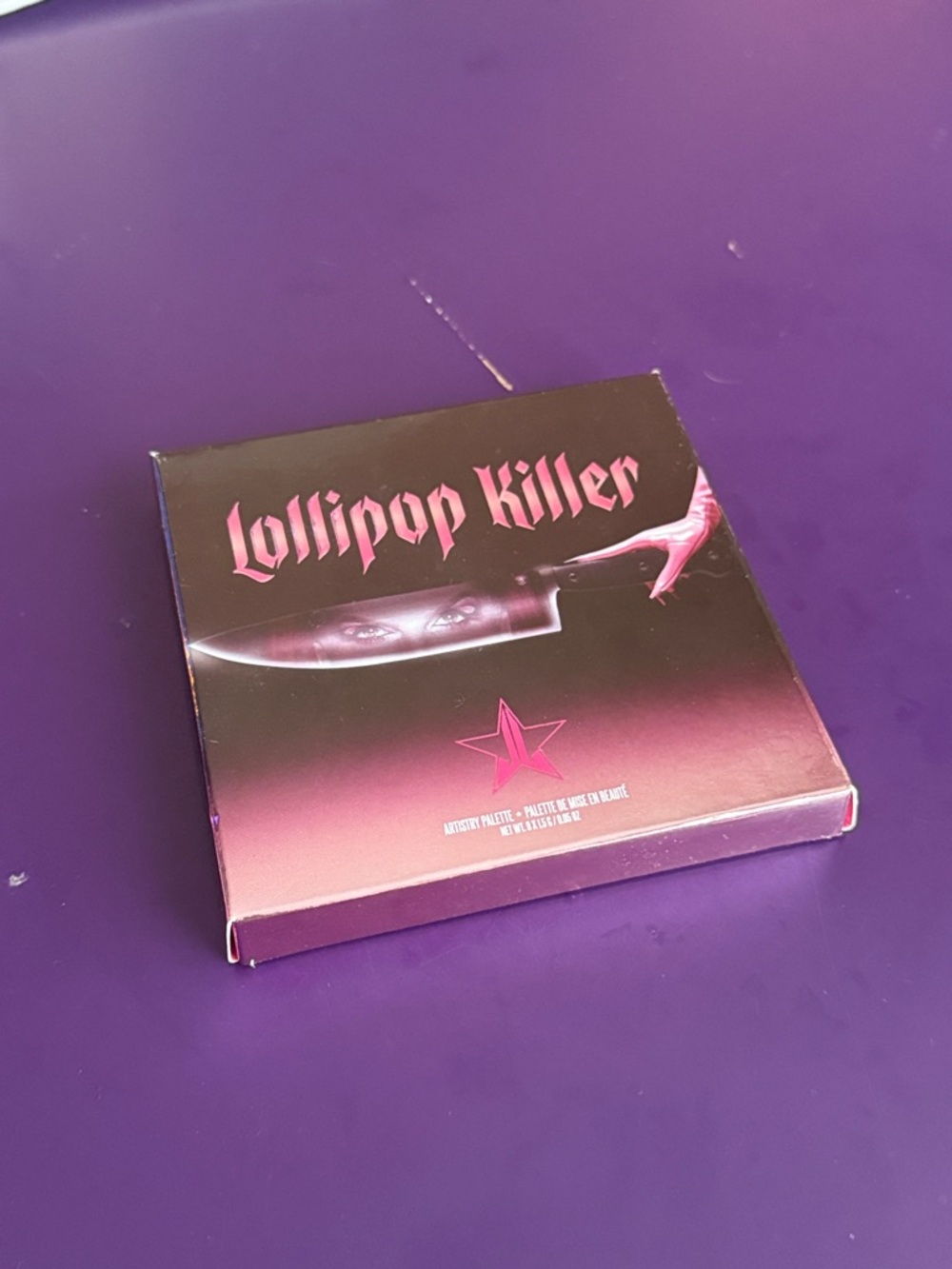 Jeffree Star Lollipop Killer Palette — Black & Pink Gradient Packaging